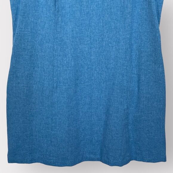 Linea by Louis Dell'Olio Sleeveless Tunic Dress Size XL Blue Princess Seams - Picture 4 of 13